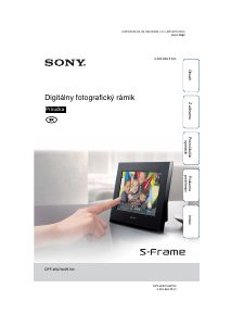 Návod Sony DPF-W700 Digitálny fotorámik