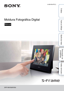 Manual Sony DPF-W700 Moldura digital