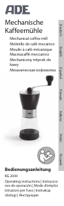 Manual ADE KG2000 Coffee Grinder