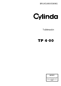 Bruksanvisning Cylinda TP 4.00 Tvättmaskin