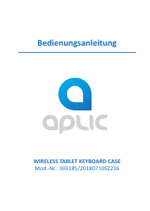 Bedienungsanleitung Aplic 303185 Tastatur