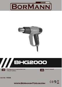 Handleiding Bormann BHG2000 Heteluchtpistool