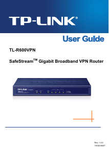 Handleiding TP-Link TL-R600VPN SafeStream Router