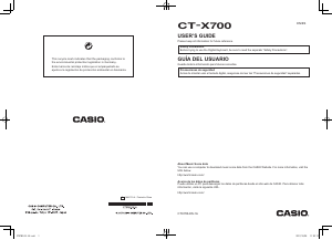 Manual Casio CT-X700 Digital Keyboard