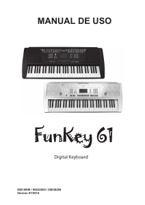 Manual de uso FunKey 61 Teclado digital