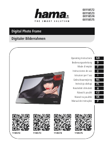 Manual Hama 00118573 Digital Photo Frame