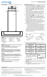 Manual de uso Kichler 84322CG Jestin Lámpara