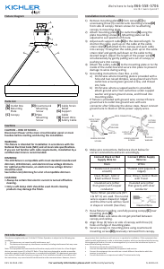 Mode d’emploi Kichler 84316WH Walman Lampe