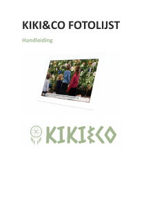 Handleiding Kiki&Co  Digitale fotolijst