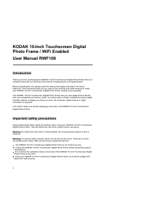 Handleiding Kodak RWF108 Digitale fotolijst