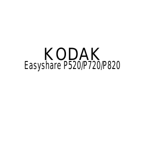 Manual Kodak P520 EasyShare Ramă foto digitală