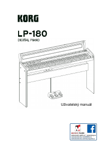 Manuál Korg LP-180 Digitální piano