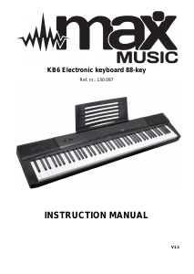 Manual Max KB6 Digital Keyboard