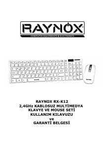 Kullanım kılavuzu Raynox RX-K12 Klavye