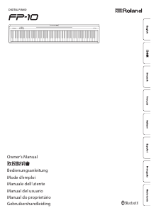 Manual de uso Roland FP-10 Piano digital