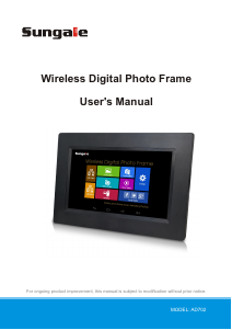 Manual Sungale AD702 Digital Photo Frame