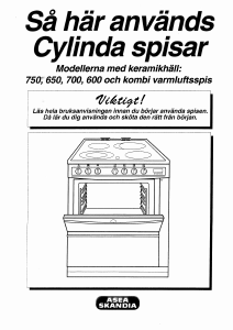 Bruksanvisning Cylinda 750 Spis