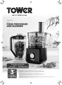 Manual Tower T18007BLK Food Processor