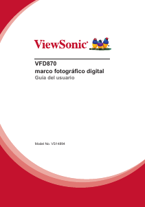 Manual de uso ViewSonic VFD870 Marco digital