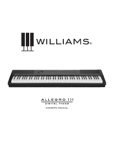 Manual Williams Allegro III Digital Piano