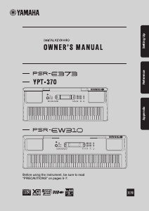 Handleiding Yamaha PSR-E373 Keyboard