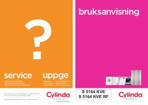 Bruksanvisning Cylinda S 5164 KVE Spis