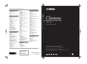 Használati útmutató Yamaha Clavinova CLP-701 Digitális zongora