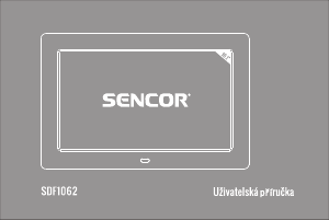 Manuál Sencor SDF 1062 Digitální fotorámeček