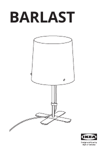 Manual IKEA BARLAST Lampă