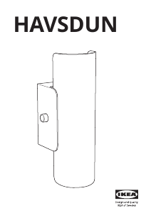 Manuale IKEA HAVSDUN Lampada