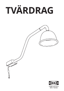 Brugsanvisning IKEA TVARDRAG Lampe