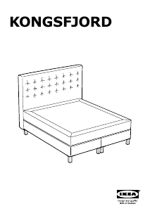 Manual de uso IKEA KONGSFJORD Estructura de cama