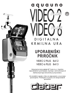 Priročnik Claber 8413 Video 6 Plus Vodni računalnik