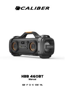 Manual de uso Caliber HBB460BT Altavoz