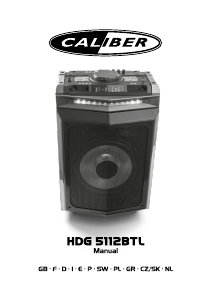 Manual Caliber HDG5112BTL Speaker