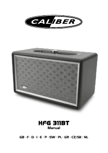 Mode d’emploi Caliber HFG311BT Haut-parleur