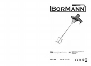 Handleiding Bormann BEM1400 Cementmixer