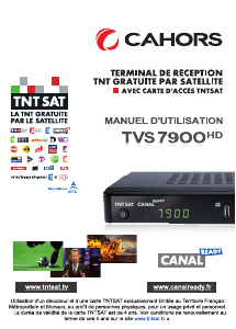 Mode d’emploi Cahors TVS 7900HD Récepteur numérique