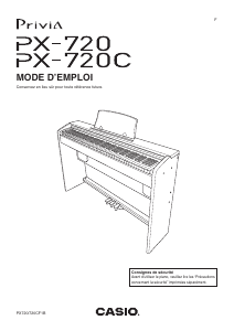 Mode d’emploi Casio PX-720C Privia Piano numérique