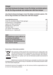 Bruksanvisning Cylinda SI 562 KV Spis