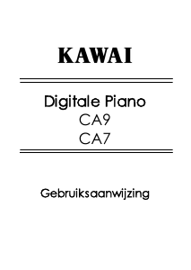 Handleiding Kawai CA9 Digitale piano