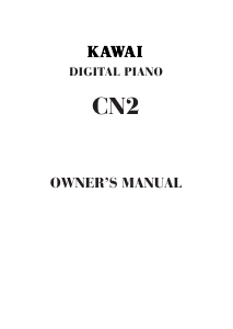 Handleiding Kawai CN2 Digitale piano