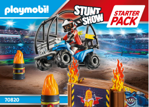 Bedienungsanleitung Playmobil set 70820 Adventure Starter pack stuntshow quad mit feuerrampe