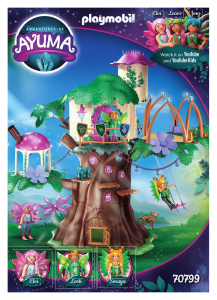 Manual Playmobil set 70799 Ayuma Community tree