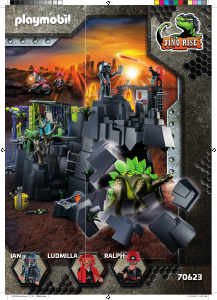 Manual Playmobil set 70623 Dino Rise Mina de cristal cu dinozaur