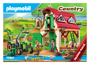 Manual Playmobil set 70887 Farm Farm with small animals