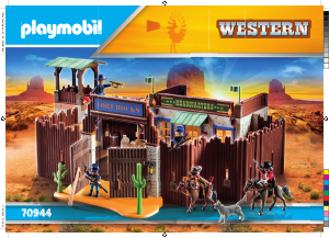 Instrukcja Playmobil set 70944 Western Fort westernowy