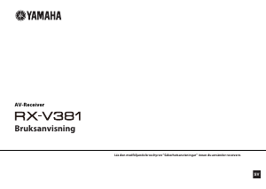 Bruksanvisning Yamaha RX-V381 Receiver