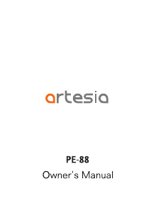 説明書 Artesia PE-88 デジタルピアノ