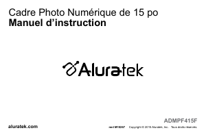 Mode d’emploi Aluratek ADMPF415F Cadre photo numérique